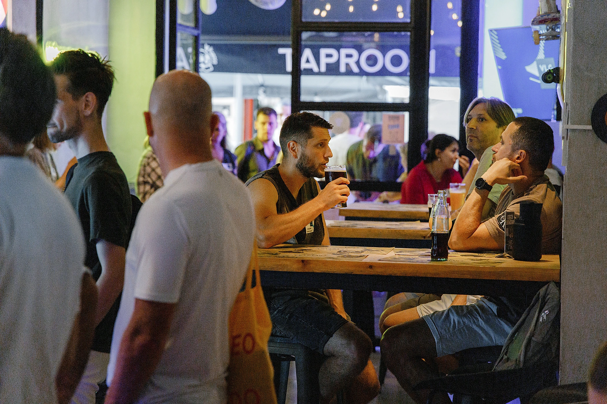 Original photograph of community interaction; illustrative of community setting.