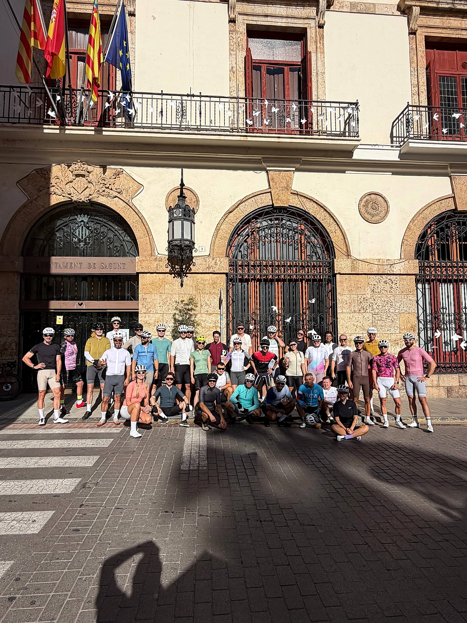 Original photograph of a CONNECT Road Cycling group ride.