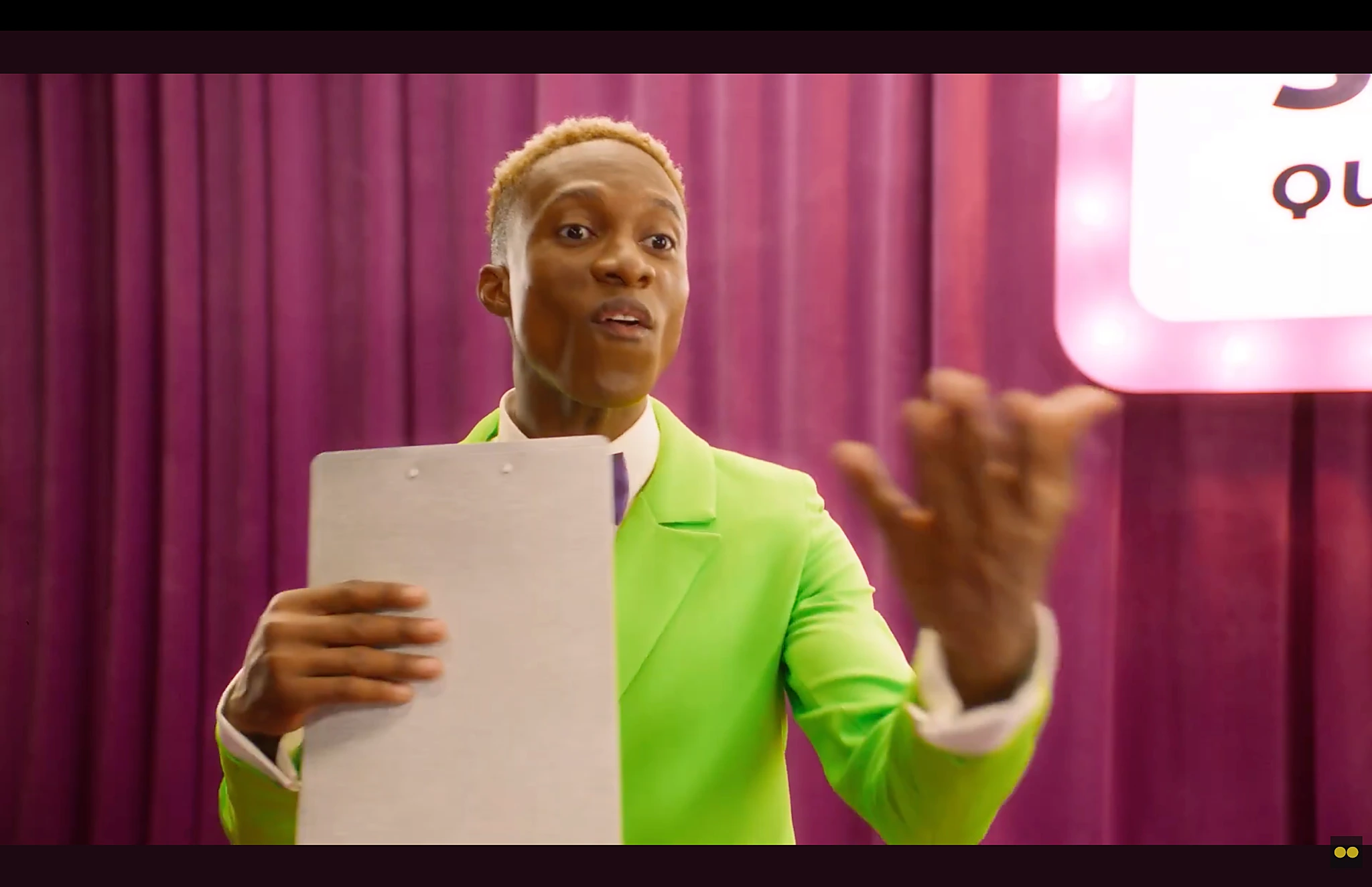 MateSlots television quiz-show campaign visual