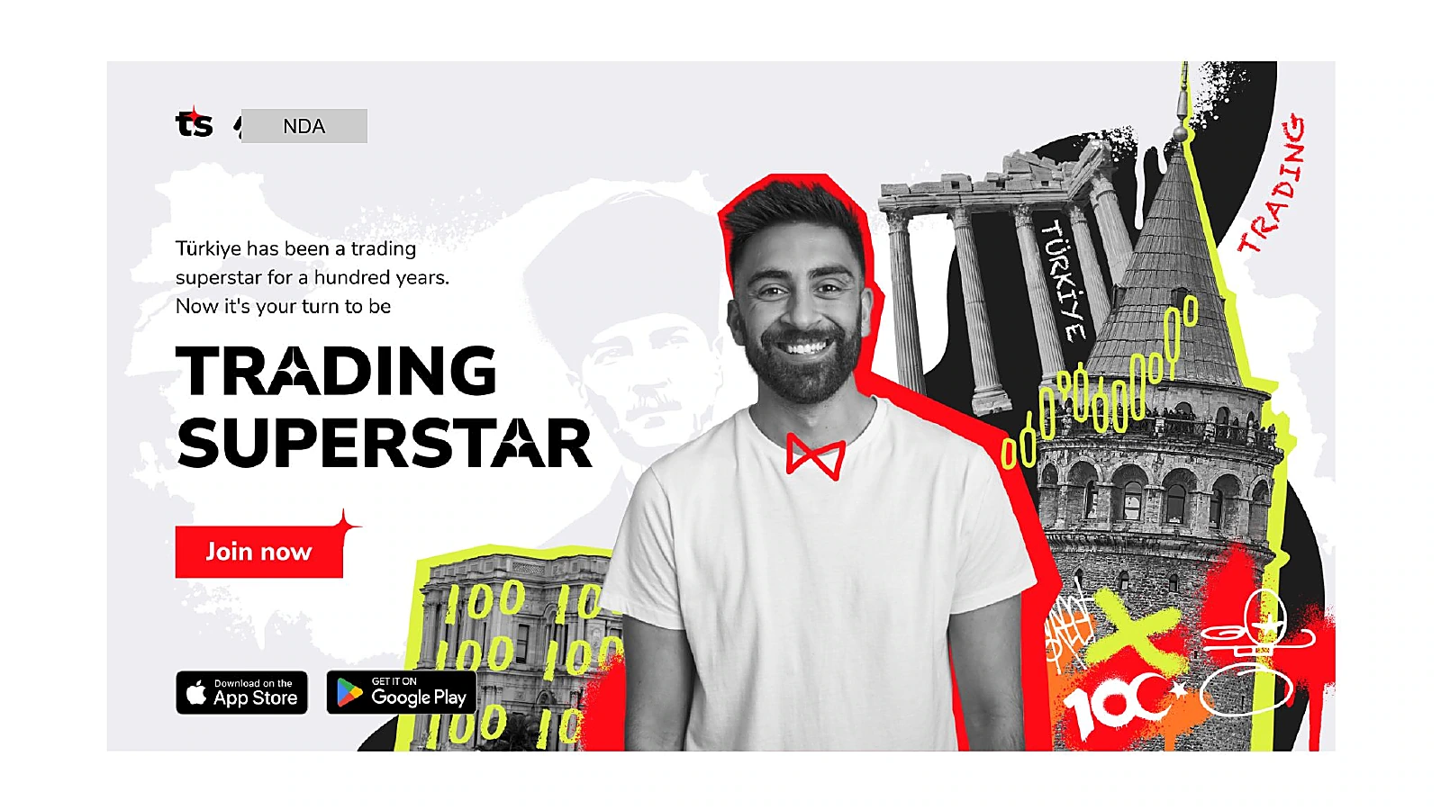 Türkiye campaign creative concept, from the original portfolio deck.